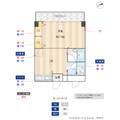 新宿区 荒木町（曙橋駅） 4階 １DKの間取り図