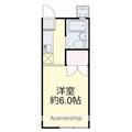 ＳＴＡＴＥＳ　ＭＩＮＡＭＩ　Ⅲ番館Ｂ ２０２ １Kの間取り図