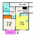 杉並区 和泉１丁目（代田橋駅） 1階 １DKの間取り図