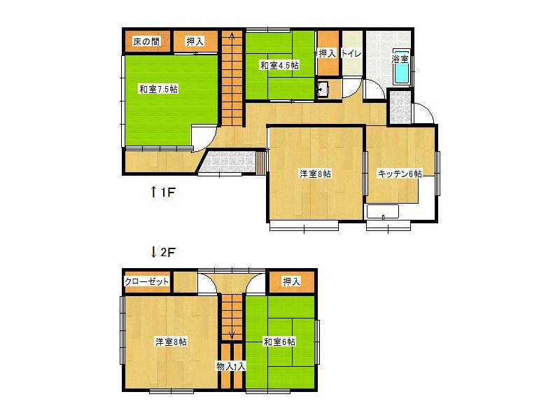Shimohei District, Yamada Town, Funakoshi 14th District 2-story building 5DK