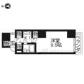 プレジャーコート ３０４ １Kの間取り図