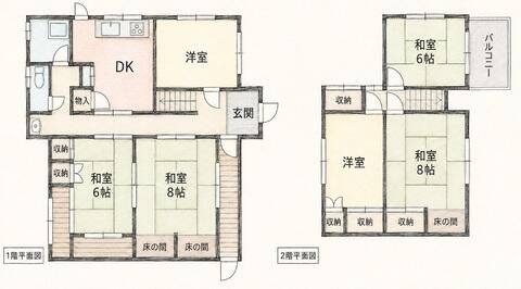 Mukaijima-cho, Onomichi City, 2-story building, 6DK &mdash; photo 1