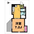 月村マンションＮｏ．２３ 602 １Kの間取り図