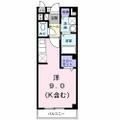 八王子市 越野（京王堀之内駅） 2階 ワンルームの間取り図