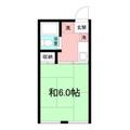 千里コーポ 2階 １Kの間取り図