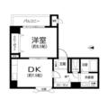 大阪市中央区 鎗屋町２丁目（谷町四丁目駅） 4階 １DKの間取り図