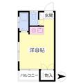 グリーンハウスすずき ２０１ ワンルームの間取り図