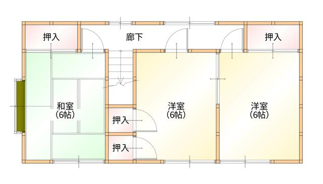 Onomichi City, Mukaihigashi-cho, 2-story building, 6DK &mdash; photo 2