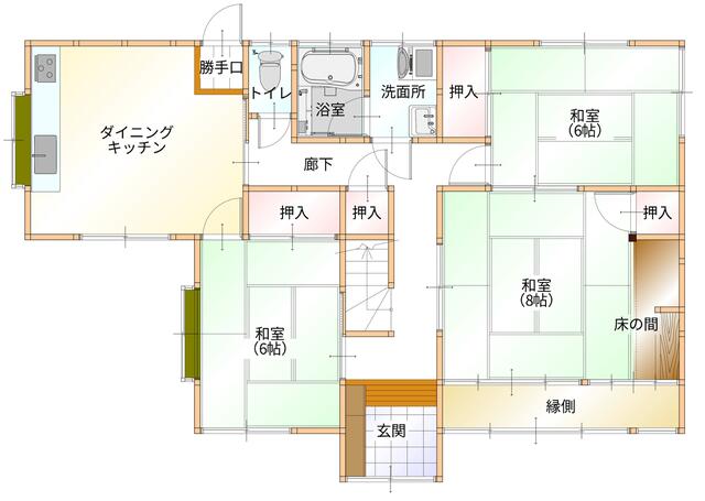 Onomichi City, Mukaihigashi-cho, 2-story building, 6DK &mdash; photo 1