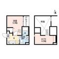 名古屋市中川区 露橋２丁目（尾頭橋駅） 2階 １Kの間取り図