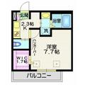 モリタパレス ４０２ １SKの間取り図