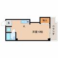 静岡市葵区 鷹匠２丁目（日吉町駅） 4階 ワンルームの間取り図