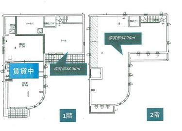 アットホーム サードコート原町田 1階 2階部分 提供元 株 さくら建物 町田市の貸店舗