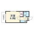 スカイアーク生田 ５０１ １Kの間取り図