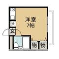 キャトル八乙女 ３０２ ワンルームの間取り図