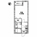 アーバンステージ月島 202 １Kの間取り図