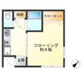 クランツ牛込Ⅱ 106 １Kの間取り図