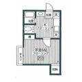 リーオ ２０３ １Kの間取り図