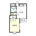 渡鹿マンション １０２ １DKの間取り図