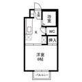 サマックスボナールＤ棟 2階 １Kの間取り図