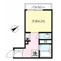 リブフラット東六郷 ３０４ ワンルームの間取り図