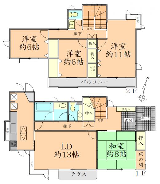 アットホーム 名取市 ゆりが丘２丁目 2階建 ４ｌｄｋ 名取市の中古一戸建て 提供元 株 フルハウス 南仙台店 一軒家 家 の購入