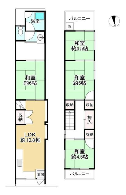 Takadono 4-chome, Asahi-ku, Osaka City (near Sekime-Takadono Station) Single-story house, 4LDK &mdash; photo 1