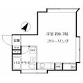 セイリオス白山（Ｓｅｉｒｉｏｓ白山） ２０１ ワンルームの間取り図