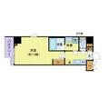 ＺＯＯＭ市谷本村町 5階 １Kの間取り図