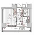 メインステージ浅草入谷Ⅰ ０２０３ １Kの間取り図