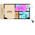 清水ビル 4階 １Kの間取り図