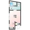 カーサローザ １０１ ワンルームの間取り図