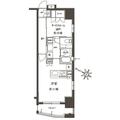 フォレシティ神田多町 ６０４ ワンルームの間取り図