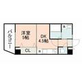 鹿児島市 武２丁目（鹿児島中央駅） 3階 １DKの間取り図