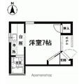 Ｋハウス １０２ １Kの間取り図