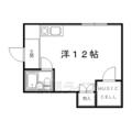 京都市中京区 間之町通押小路上る鍵屋町（烏丸御池駅） 4階 ワンルームの間取り図
