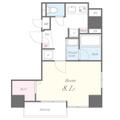 ルッソアグランデ ０４０１ １Kの間取り図