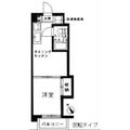 ドミール蒲田 １１０７ １DKの間取り図