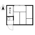 目黒区 駒場１丁目（神泉駅） 2階 １Kの間取り図