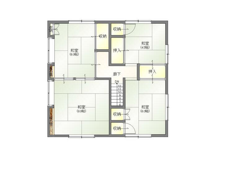 Tsuyama City, Yayoi-cho, 2-story building, 6DK