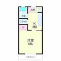 プラザ御前谷 １０３ １Kの間取り図
