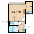 アクロコート西巣鴨 ３０３ １Kの間取り図