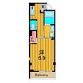 墨田区 本所３丁目（本所吾妻橋駅） 2階 １Kの間取り図