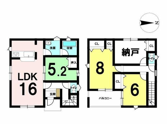 大分市 大字細（坂ノ市駅） 2階建 ３ＳＬＤＫ