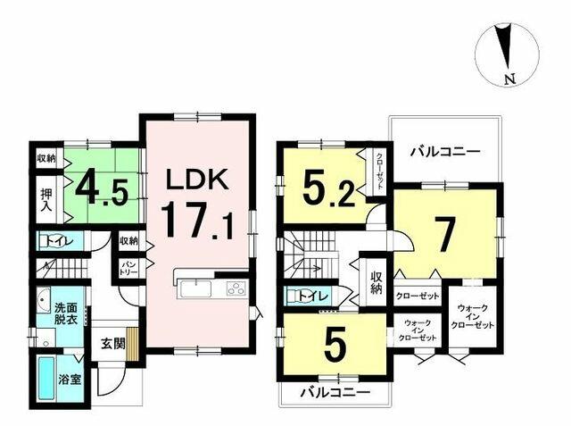 大分市 森町西３丁目（鶴崎駅） 2階建 ４ＬＤＫ