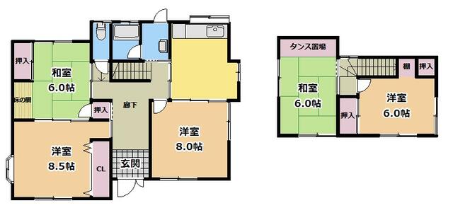 Kobe City, Nishi Ward, Kitayamadai 3-chome (near Midorigaoka Station), 2-story building, 5DK &mdash; photo 1