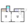 十勝コーポ 23 １DKの間取り図