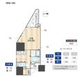 ＺＯＯＭ信濃町 ４０１ １Kの間取り図