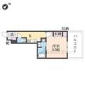 Ｒ‐６Ｃｏｕｒｔ １０３ ワンルームの間取り図