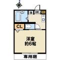 ハイツふじ 102号 １Kの間取り図